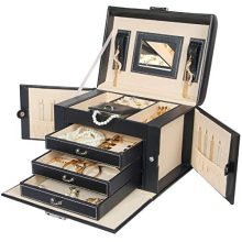 Homde Jewelry Box Necklace Ring Storage Organizer