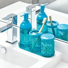 iDesign Finn Canister Jar with Lid for Cosmetics and Makeup Storage