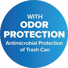 GLAD Plastic Step Trash Can with Clorox Odor Protection