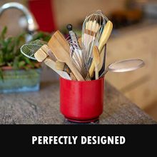 Extra Large Rotating Utensil Holder with Sturdy No-Tip Weighted Base