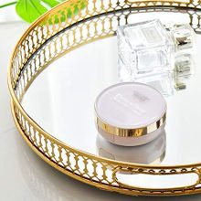 Mirrored Ornate Decorative Tray Jewelry