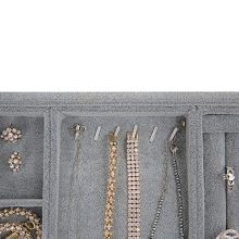 Houseables Jewelry Tray Organizer, Stackable Accessories Storage