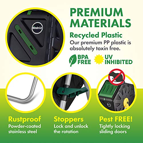 Single Chamber Outdoor Garden Compost Bin