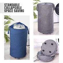 Newest ZYMEO 2 Pack Collapsible Laundry Basket with Wheels