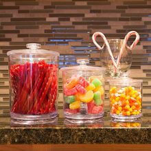 15-Ounce Clear Plastic Apothecary Jars Set of 3
