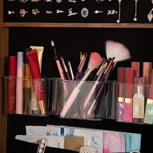 8 LED Lights Lockable Full mirror jewelry organizer