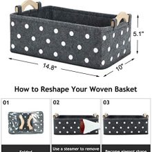 Small Storage Bins Baskets for Organizing Books Magazines Makeups