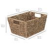 Best Choice Products Rustic Set Of 4, Multipurpose Stackable Seagrass