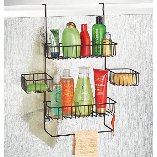 Storage Organizer Center with Built-in Towel Holders and Baskets