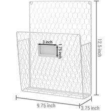 Organizer Basket Rack with Chalkboard Label Metal