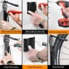 2 Sets of Compact Bike Wall Mount with Protector