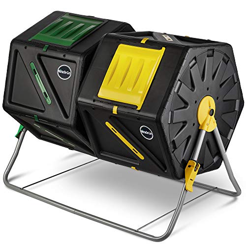 Heavy-Duty Large Dual Chamber Compost Tumbler