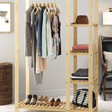 Whitmor Slat Wood Wardrobe
