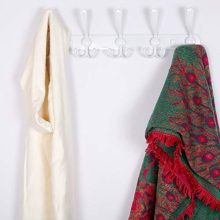 Metal Coat Hook Rail for Coat Hat Towel Purse