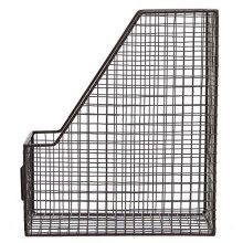 Rustic Metal Wire Document Magazine Storage Baskets