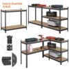 Yaheetech Heavy Duty 2 Packs Shelving 5-Shelf Shelving Unit