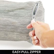 mDesign Soft Stripe Gift Wrap Storage Bag Tube