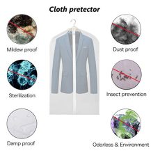 KEEGH Hanging Suit Bags Clear Garment Bag