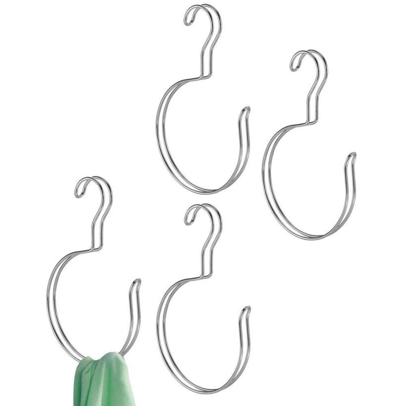Metal Loop Hooks for Ties, Belts, Scarves