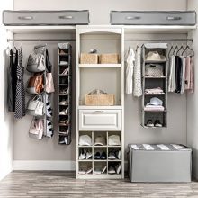 Zober 10-Shelf Hanging Shoe Organizer, Shoe Holder for Closet
