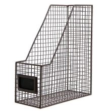 Rustic Metal Wire Document Magazine Storage Baskets