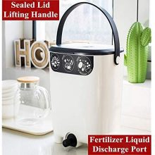 Indoor Compost Bin with Hermetic Lid - 2.6 Gallon Kitchen Composting Container for Food Waste