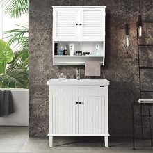 ChooChoo Bathroom Medicine Cabinet 2-Door Wall Cabinet