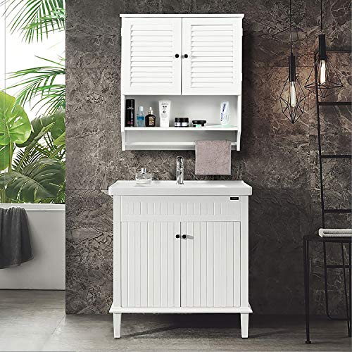 ChooChoo Bathroom Medicine Cabinet 2-Door Wall Cabinet