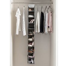 Zober 10-Shelf Hanging Shoe Organizer, Shoe Holder for Closet