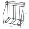 Bike Stand Rack, 3 Bicycle Floor Parking Stand