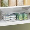 mDesign Plastic Stackable Kitchen Pantry Cabinet Bin