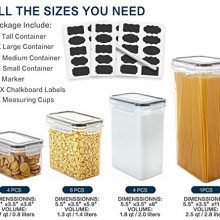 Food Storage Containers 15-Piece Set - Ultimate Kitchen & Pantry Organization Solution
