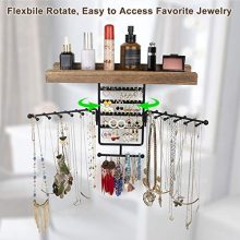 Wall Mounted Rotating Jewelry Holder