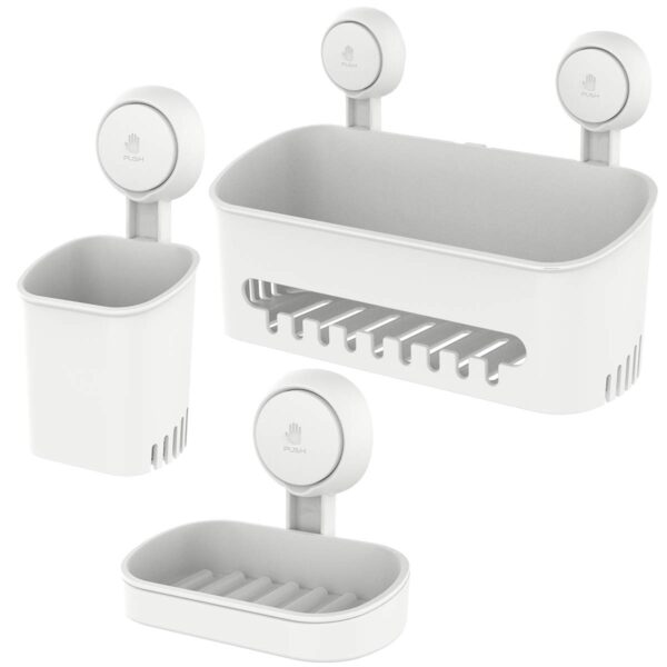 NO-Drilling Removable Bathroom Organizer Set