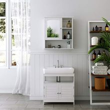 VASAGLE Mirror Cabinet, Bathroom Wall Storage Cabinet