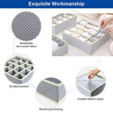 LadyRosian 12 Pack Foldable Drawer Organizers, Storage Boxes