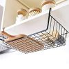 PENGKE Black Under Shelf Basket,4 Pack Slides Under Cabinet Storage