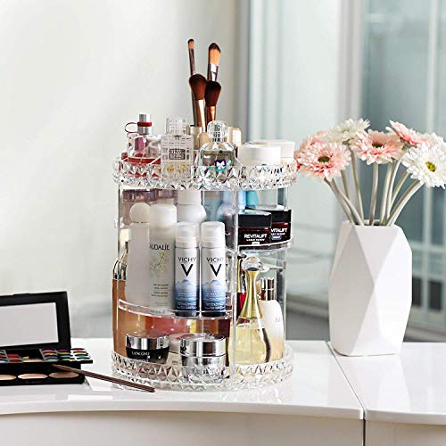 360-Degree Acrylic Cosmetic Storage Cosmetic Organizer