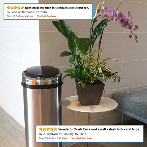 Kitchen Trash Can 13 Gallon Touchless