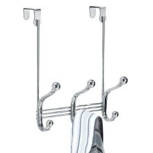 Steel Over-The-Door 6-Hook Storage Rack