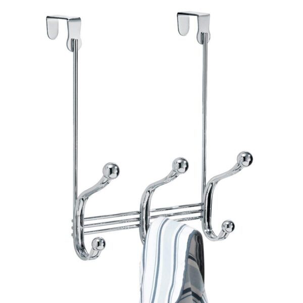 Steel Over-The-Door 6-Hook Storage Rack