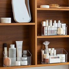 SUNFICON Makeup Tray Organizer Bathroom Cabinet Cosmetic Storage