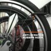 Bike Rack Garage Storage 5 Bicycles Hooks Wall Mount
