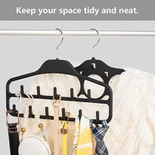 Black Belt Hanger - The Ultimate 360 Degree Rotating Organizer for Belts, Ties, Scarves, and More