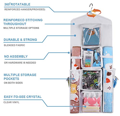 Double Sided Hanging Gift Wrapping Organizer Storage Bag