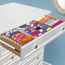 Sorbus Set of 4 Foldable Drawer Dividers, Storage Boxes