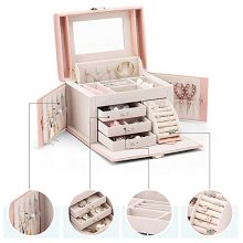 Jewelry Box Organizer Faux Leather