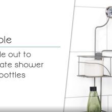 Zenna Home Expandable Over-The-Shower Caddy