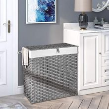 Laundry Hamper with 2 Removable Liner Bag
