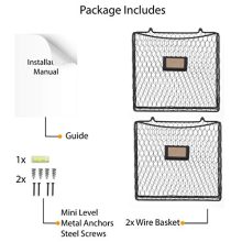 Wall Mount Metal Chicken Wire Baskets with Tag Slot
